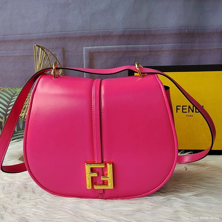 Affordable Rose Calf Medium C'mon Bag In Leather Fendi 0718